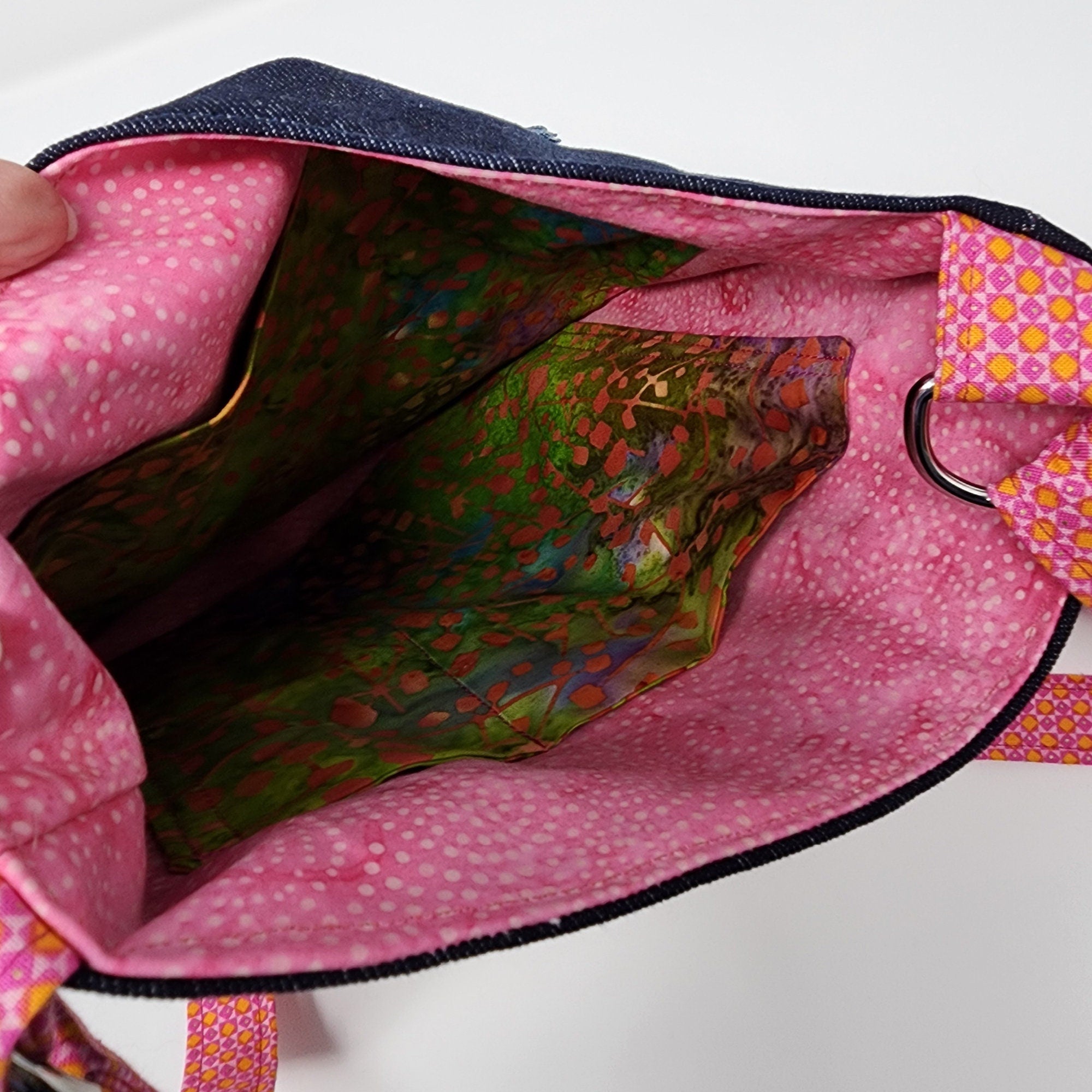 Colorful Bird Purse Crossbody Bag Small Handmade Bag Fabric Shoulder Bag Hippy Bag Small Fabric Handbag Gift for Friend