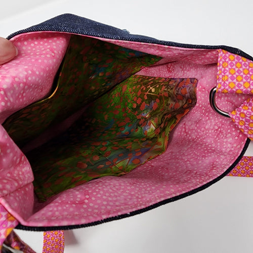 Colorful Bird Purse Crossbody Bag Small Handmade Bag Fabric Shoulder Bag Hippy Bag Small Fabric Handbag Gift for Friend